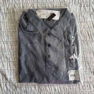 Adidas Men's Dark Gray Polo Shirt